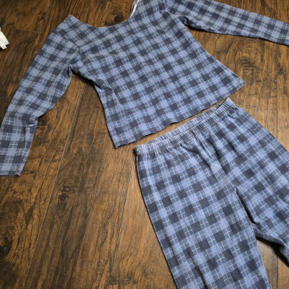 Vintage Mixed Blues Womens Pajama Set